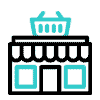 Shopping mall icon